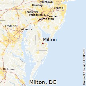 map of milton delaware.
